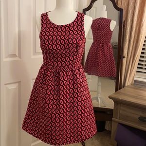 Kaari Blue Pink and Black patterned dress size 4